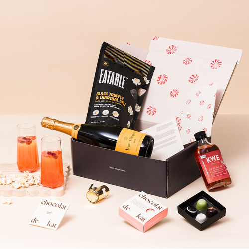 Champagne Holiday Gift Basket