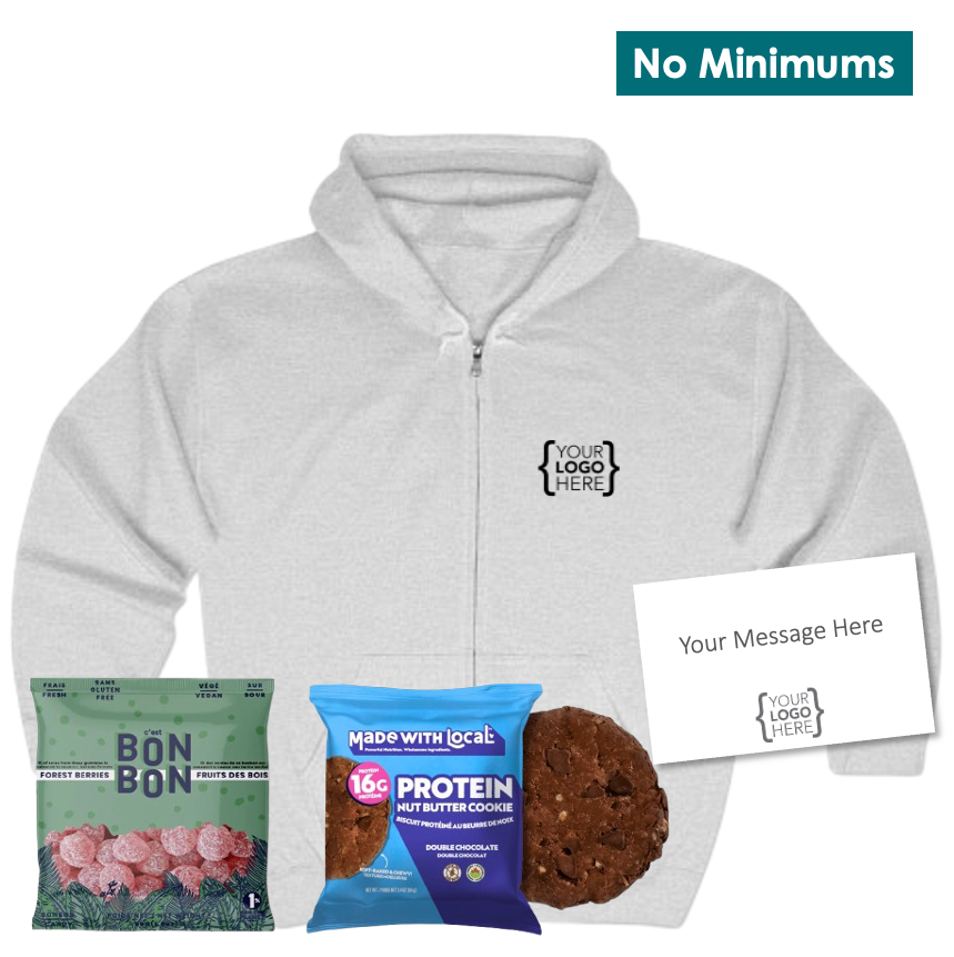 On-Demand Snack Kit + Zip-Up Hoodie