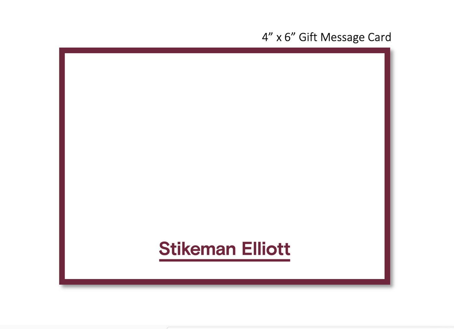 Stikeman Elliott Gift Message