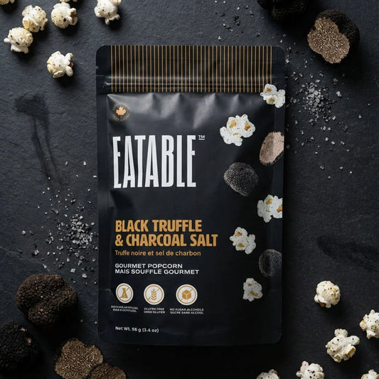 Eatable Black Truffle Charcoal Popcorn