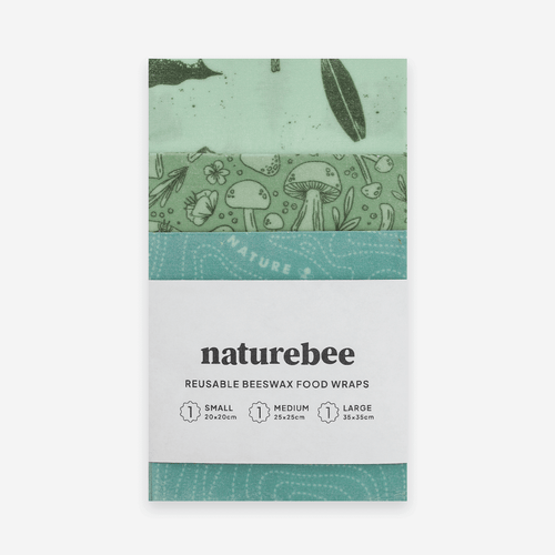 Nature Bee - Beeswax food wraps Set of 3 (Pacific Northwest)