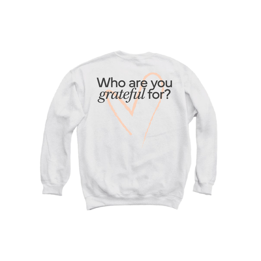 Grateful Crewneck White - Unisex