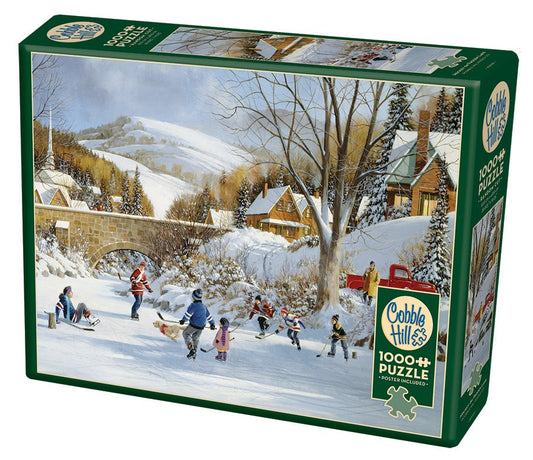 Cobble Hill - Hockey On Frozen Lake