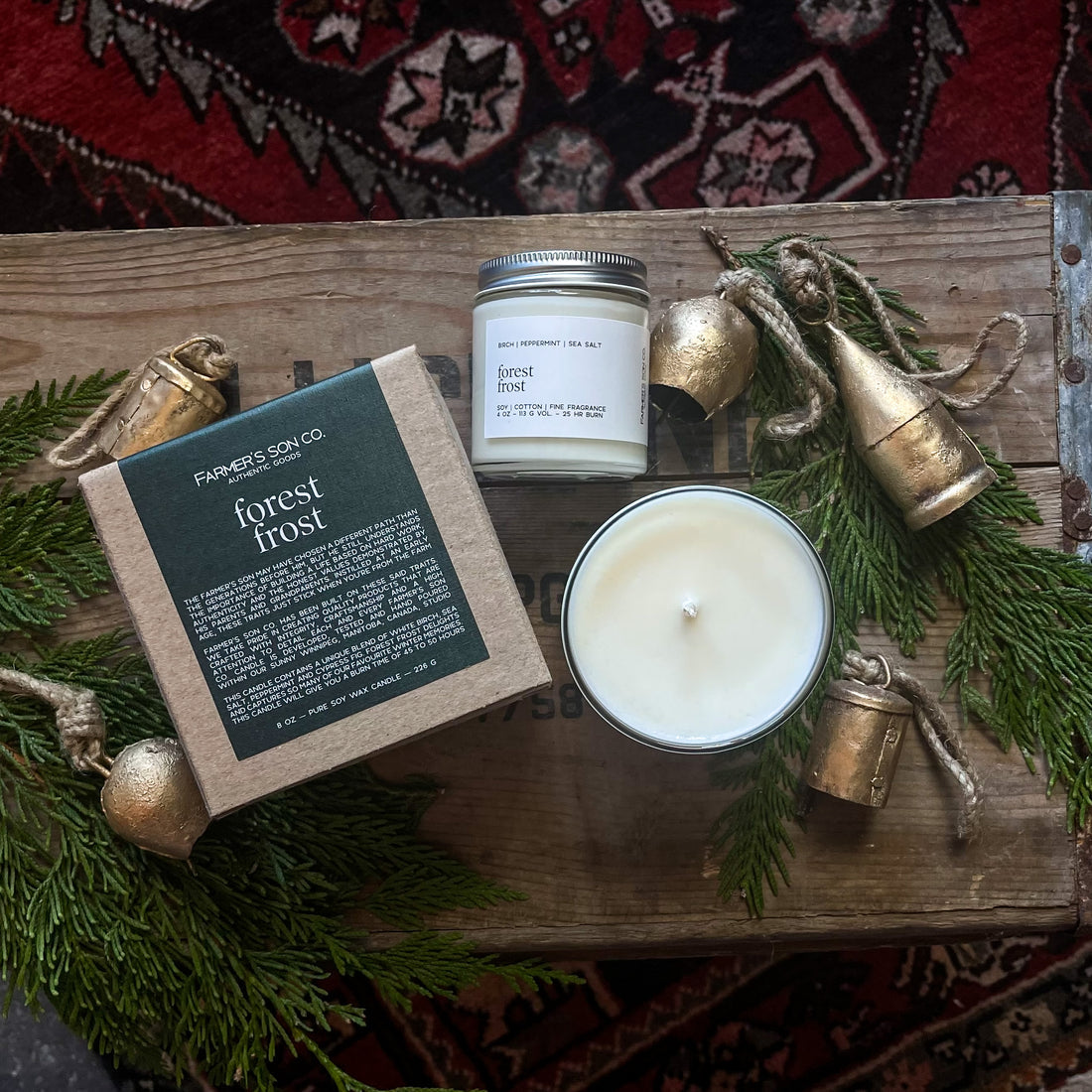 Farmer's Son Co. - Forest Frost Candle 8oz (45-50 hours burn time)