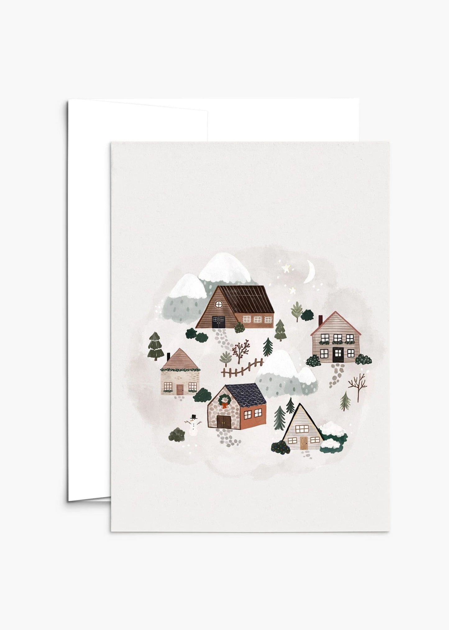 "Holiday Village" Card