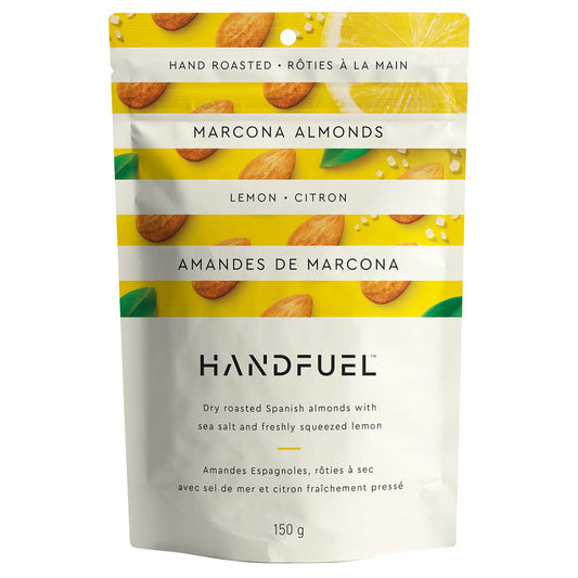 Handfuel - Dry Roasted Lemon Marcona Almonds 150g