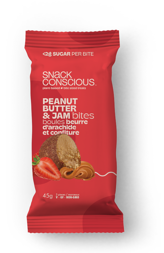 SnackConscious - Peanut Butter & Jam Bites 45g