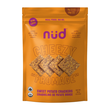 Nud Fud - Cheezy Sweet Potato Crackers 66g