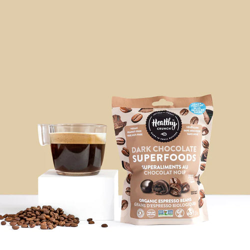 Healthy Crunch - Organic Espresso Coffee Bean Dark Chocolate Superfoods 235g